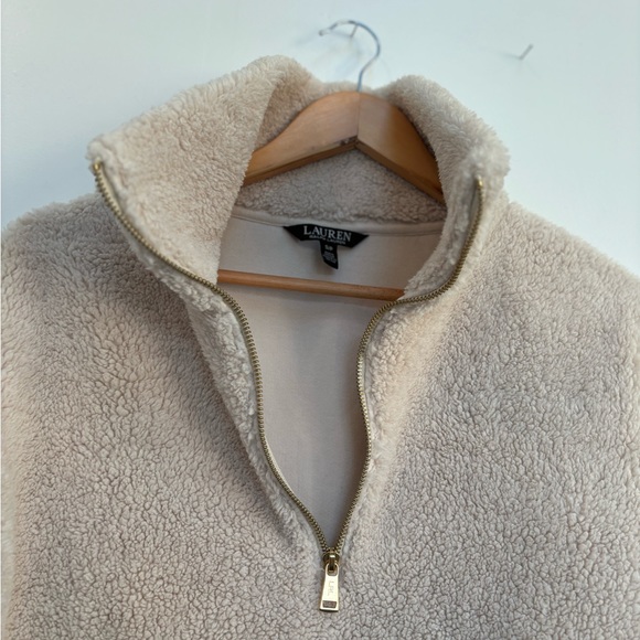 ✨Ralph Lauren Fuzzy Half Zip Sweater - Picture 4 of 10